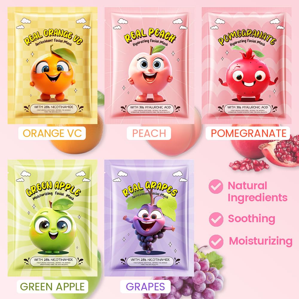 Fruit Face Masks for Kids