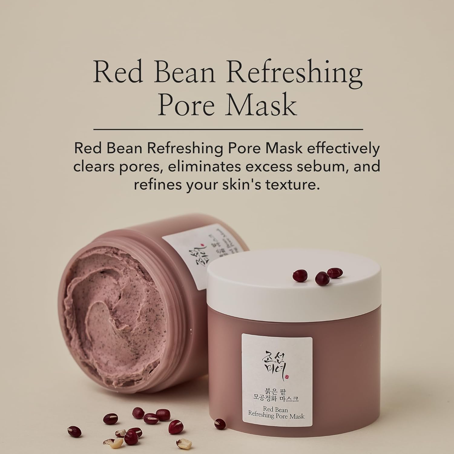 Beauty of Joseon Red Bean Pore Refreshing Mask – Deep Cleansing and Hydrating Korean Skincare (140ml / 4.73 fl. oz)