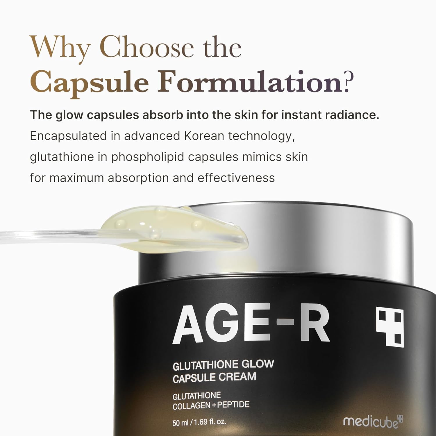 Medicube AGE-R Glutathione Glow Capsule Cream – 50ml