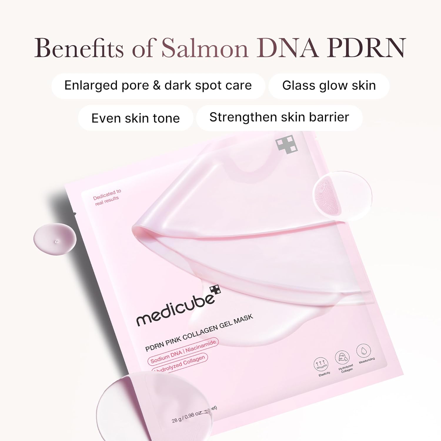 medicube Salmon DNA PDRN pink collagen  gel mask(1 sheet)