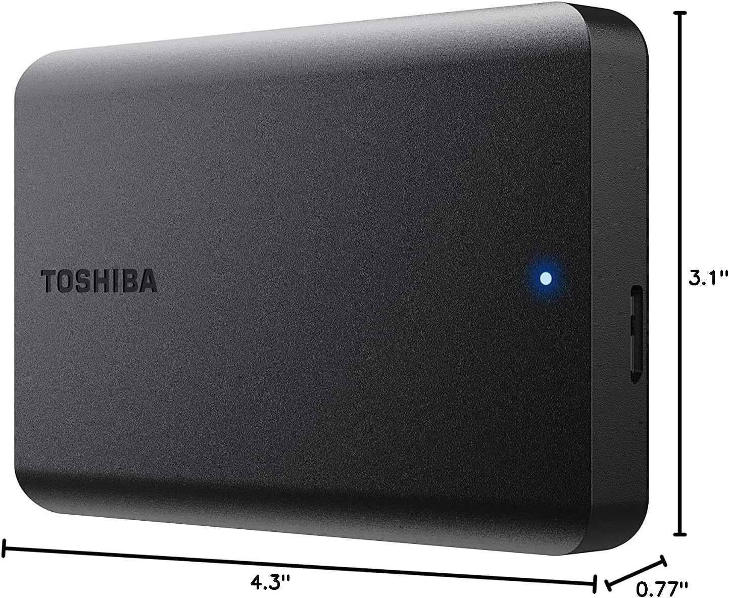 Toshiba Canvio Basics 4TB Portable External Hard Drive USB 3.0 - YesMegastore