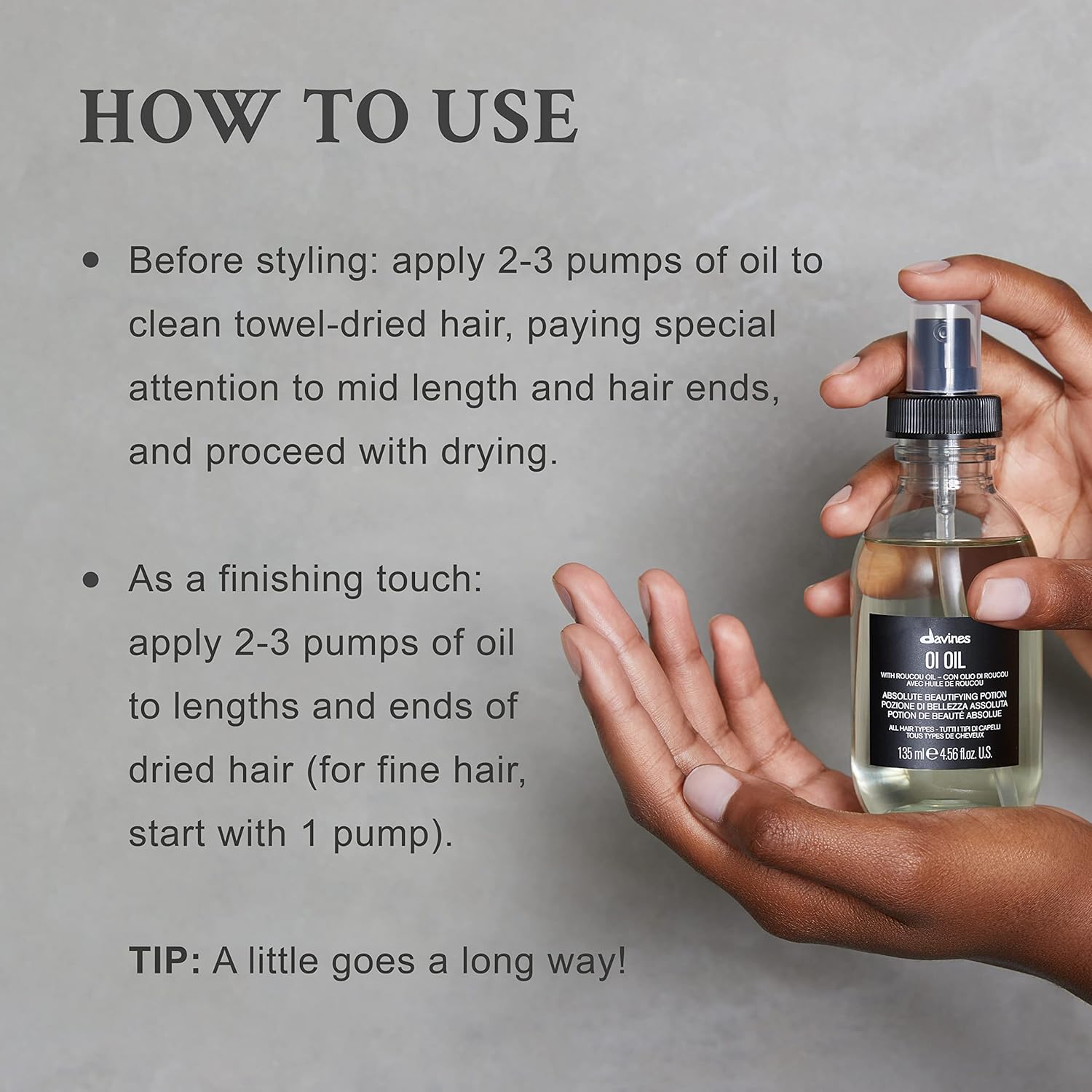 Davines OI Oil | Weightless Hair Oil 1.69