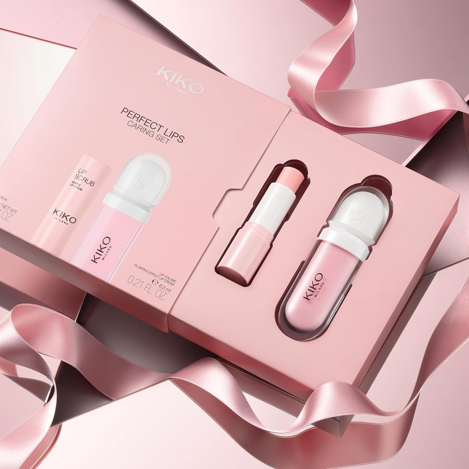 KIKO Milano Perfect Lips Caring Set – Lip Scrub & Lip Plumping Cream