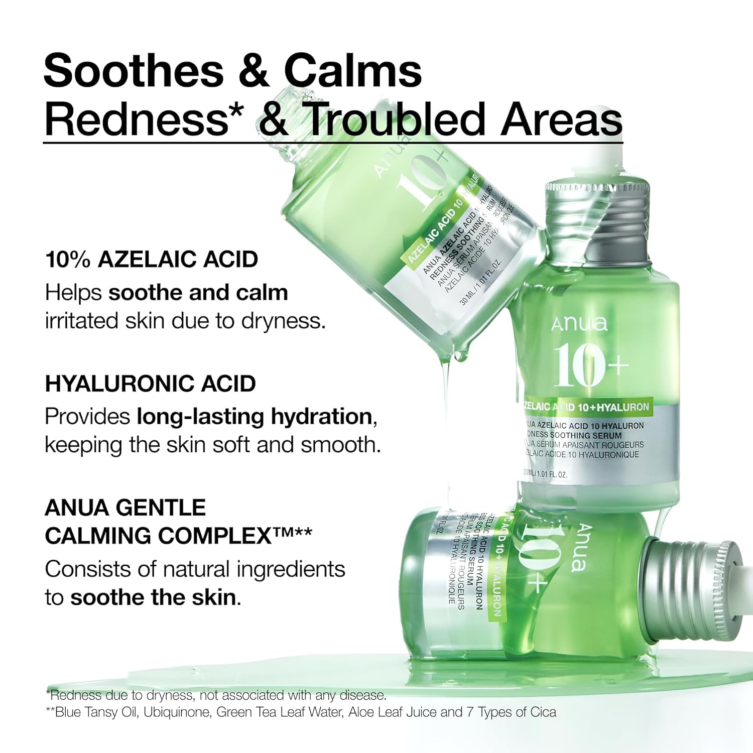 Anua Azelaic Acid 10% + Hyaluron Redness Soothing Serum
