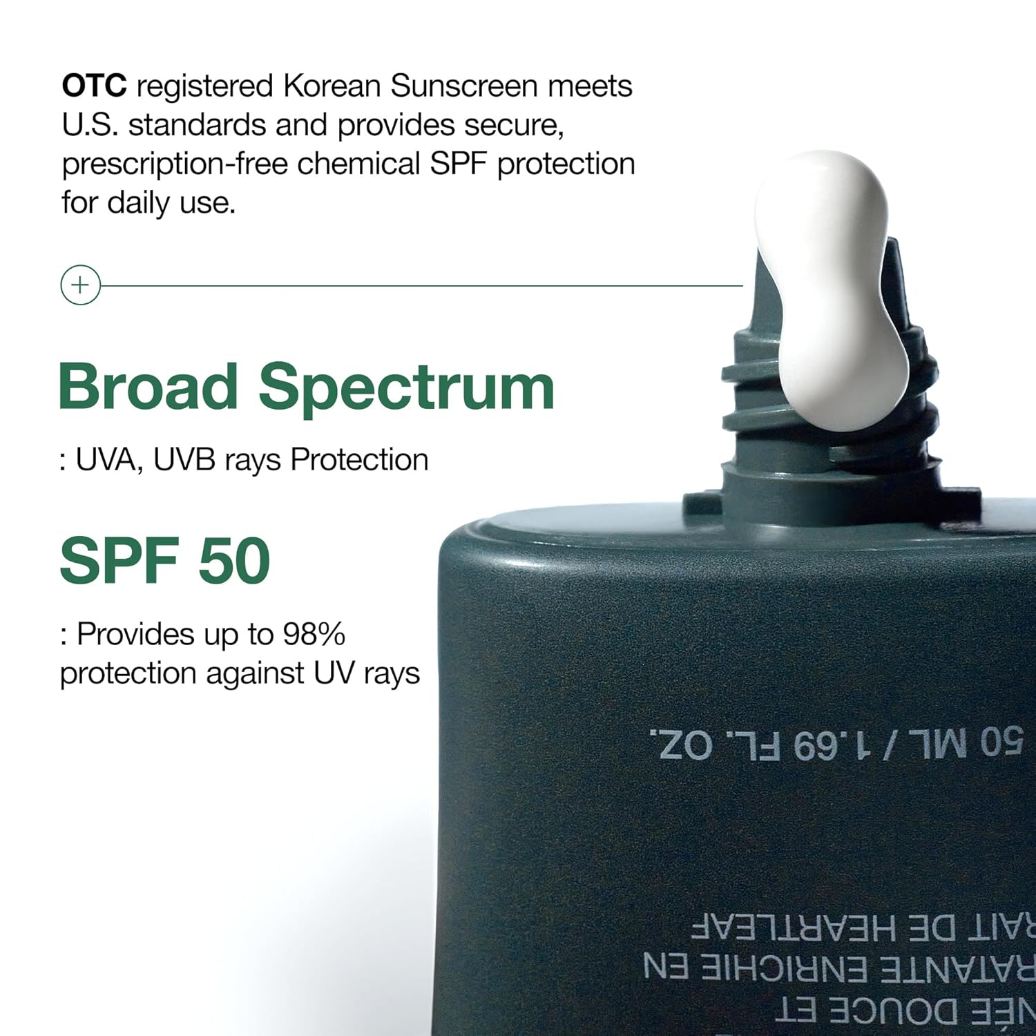 Anua Heartleaf Silky Moisture Mild Sunscreen SPF 50