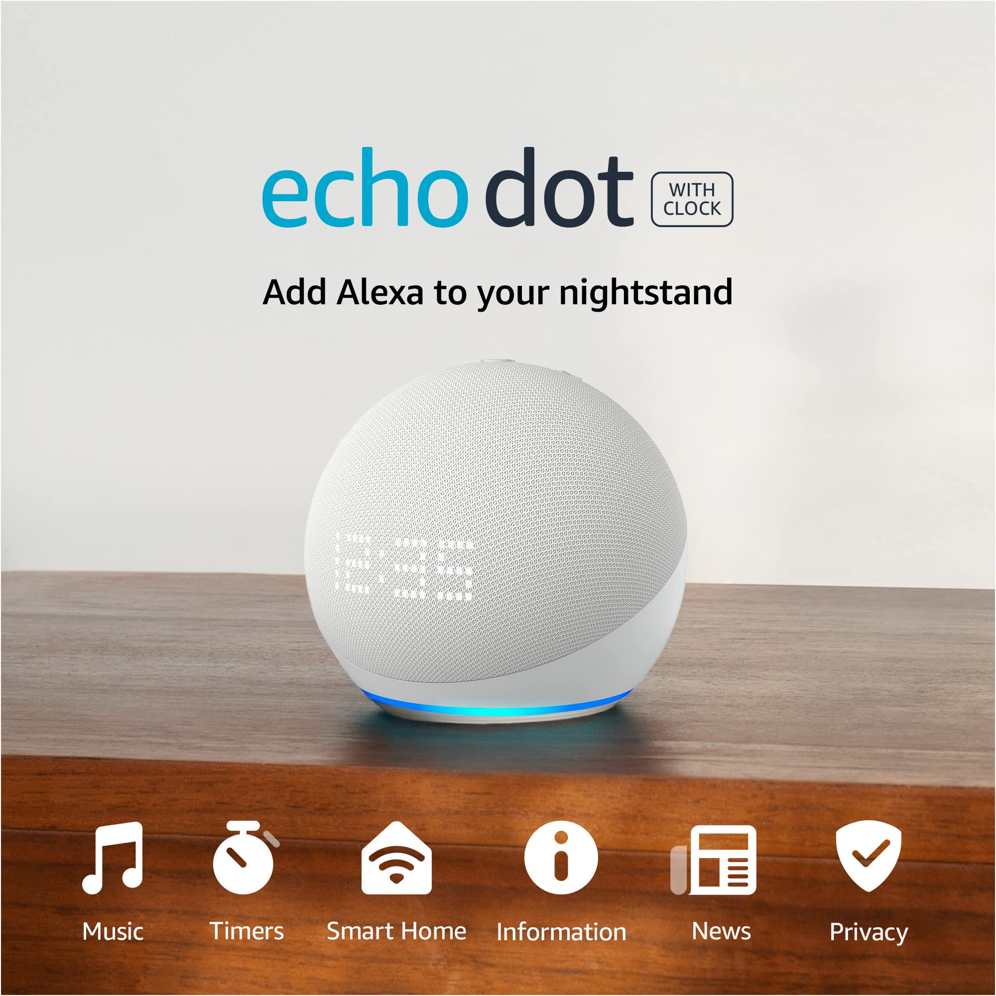 Echo Dot Alexa 5th White: Smarter home, simpler life