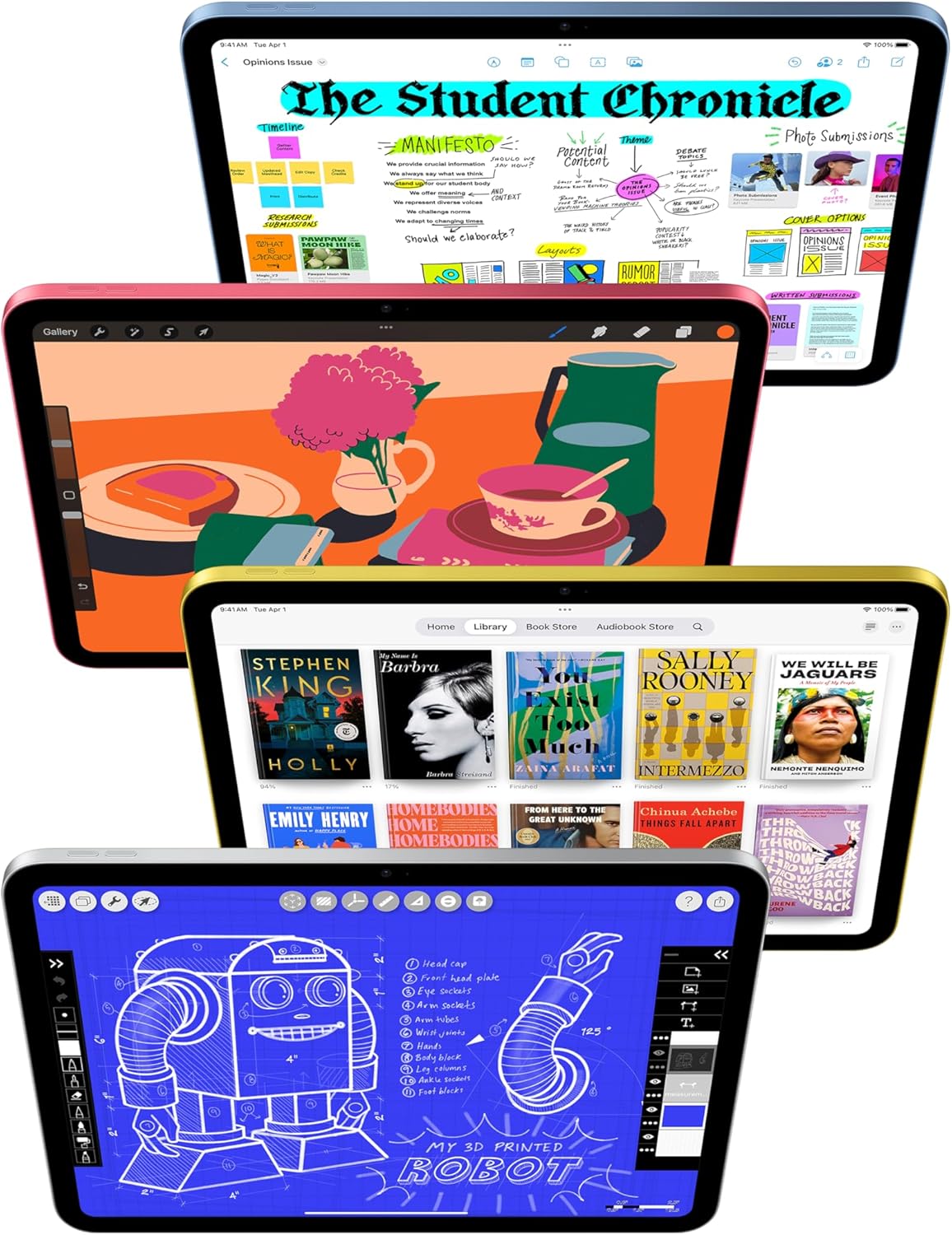 Apple iPad 11" – A16 Bionic, 256GB, Wi-Fi Silver