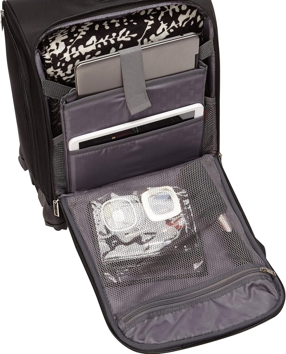 Samsonite Underseat Carry-On Spinner With USB Port, Jet Black, One Size