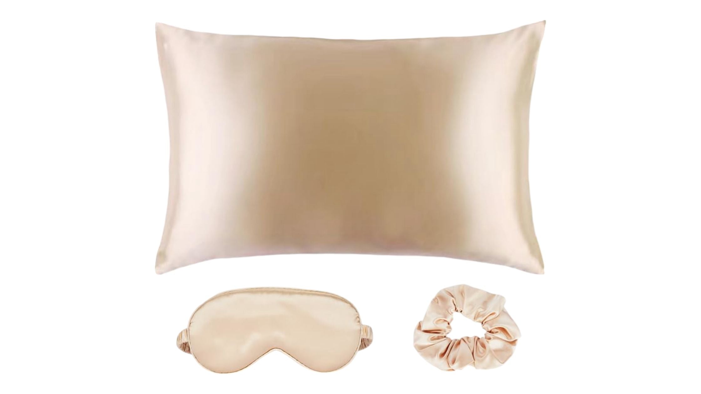 Satin Pillowcase and Eye Mask Set 