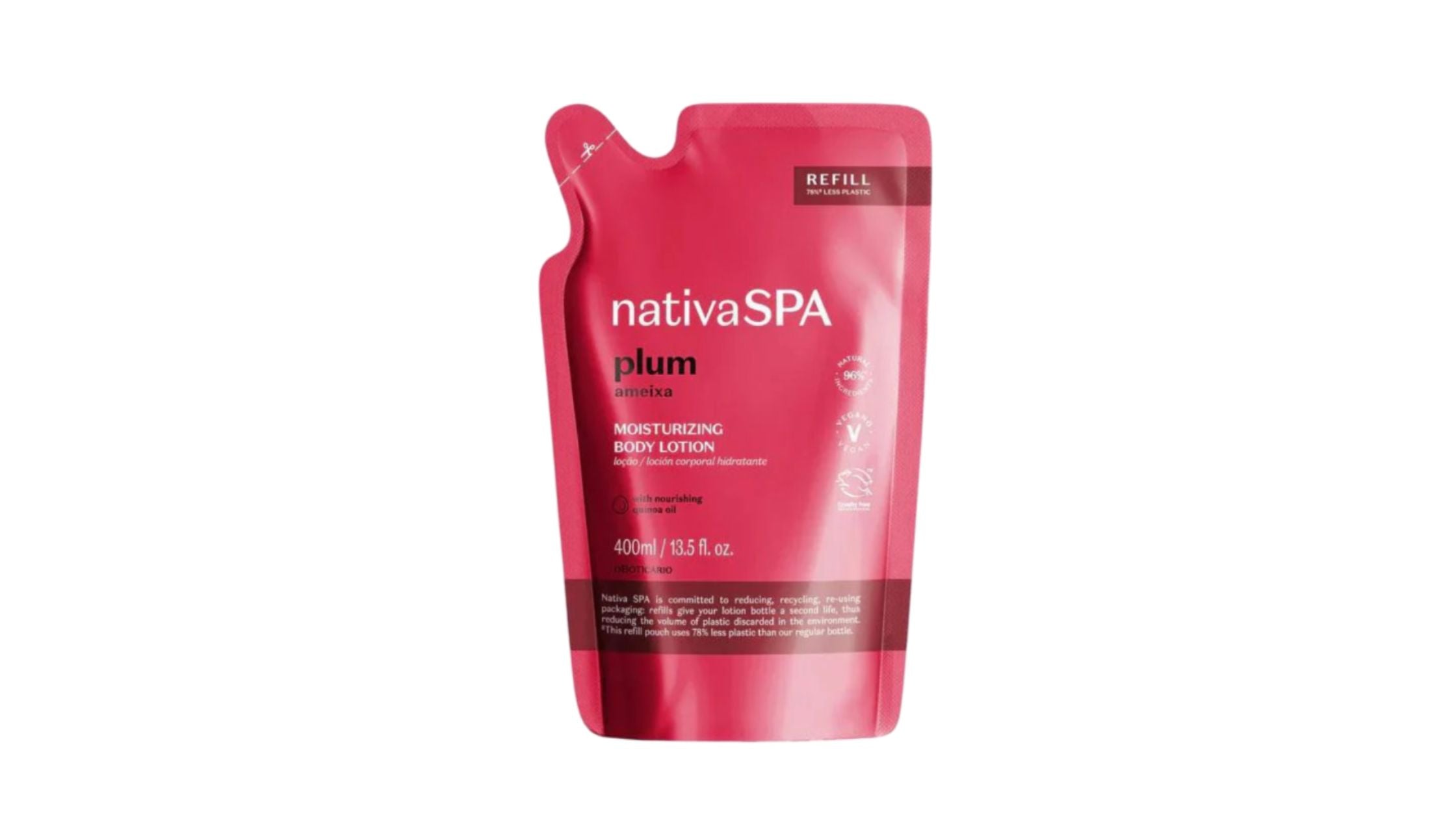 Nativa Spa Plum Refill Body Lotion 400ml