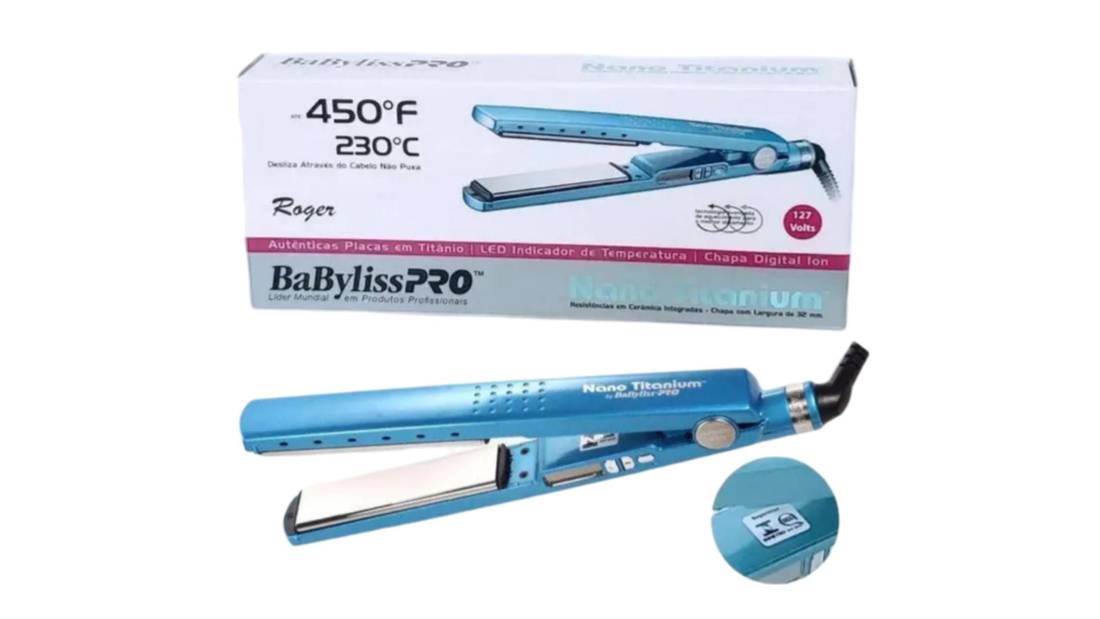 BaBylissPRO Nano Titanium Professional Hair Straightener