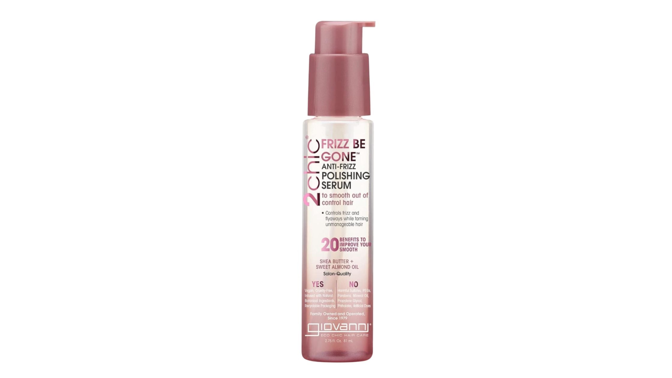 Frizz Be Gone Pink Super Pot Hair Serum By Giovanni