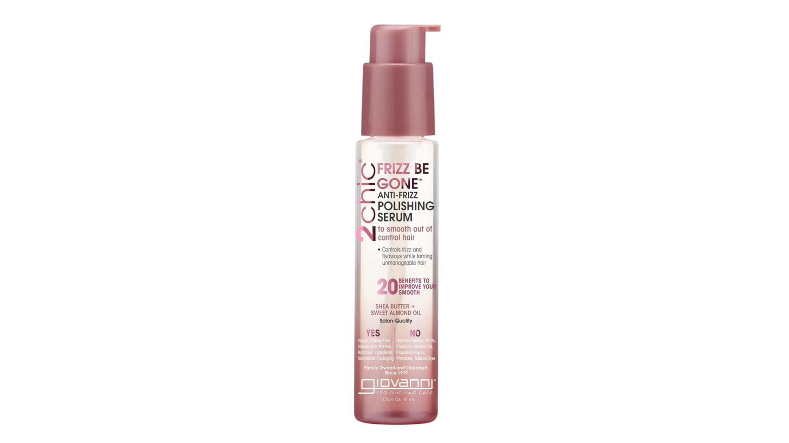 Frizz Be Gone Pink Super Pot Hair Serum By Giovanni