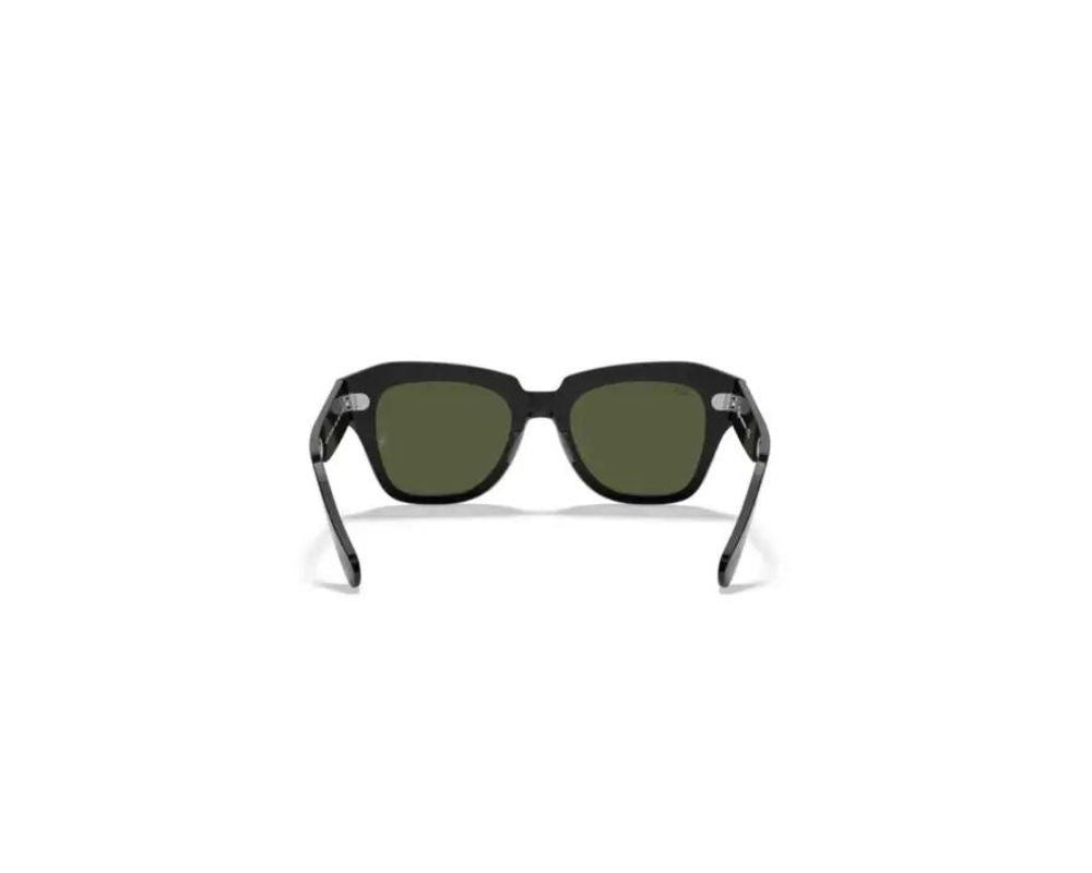 Sunglass 0RB2186 901/3152 Ray-Ban Black W/ G-15 Green