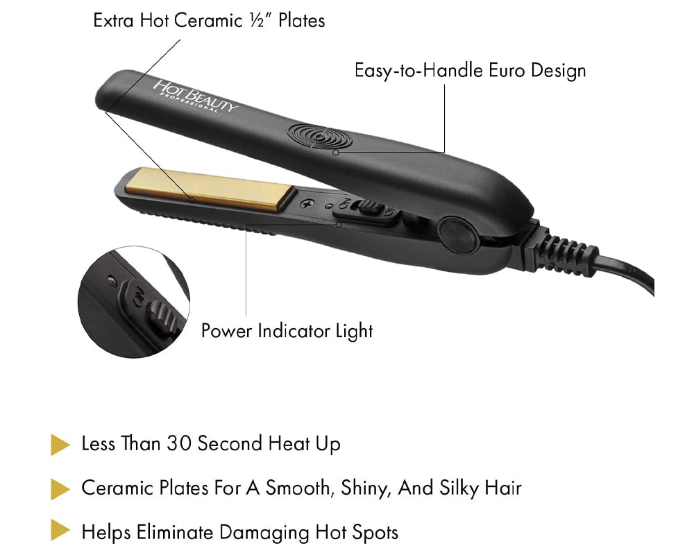 Hot Beauty, Ceramic Mini Flat Iron.