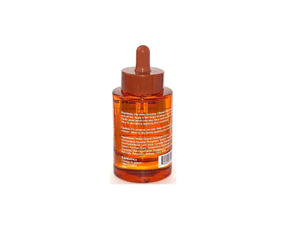 Elementica Vitamin C + Hyaluronic: Glow-Boosting Hydration - YesMegastore