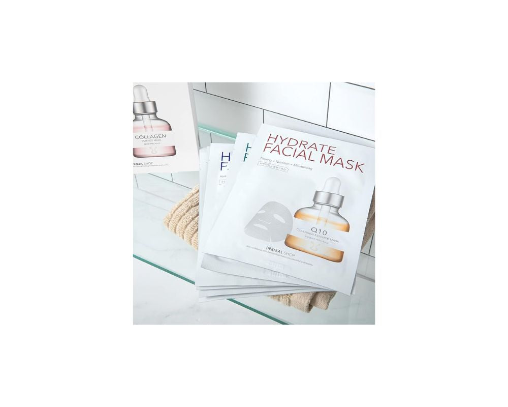 Hydrate Facil Mask - Dermal Shop - 7 Sheets Set: Replenish, rejuvenate, and radiate - YesMegastore