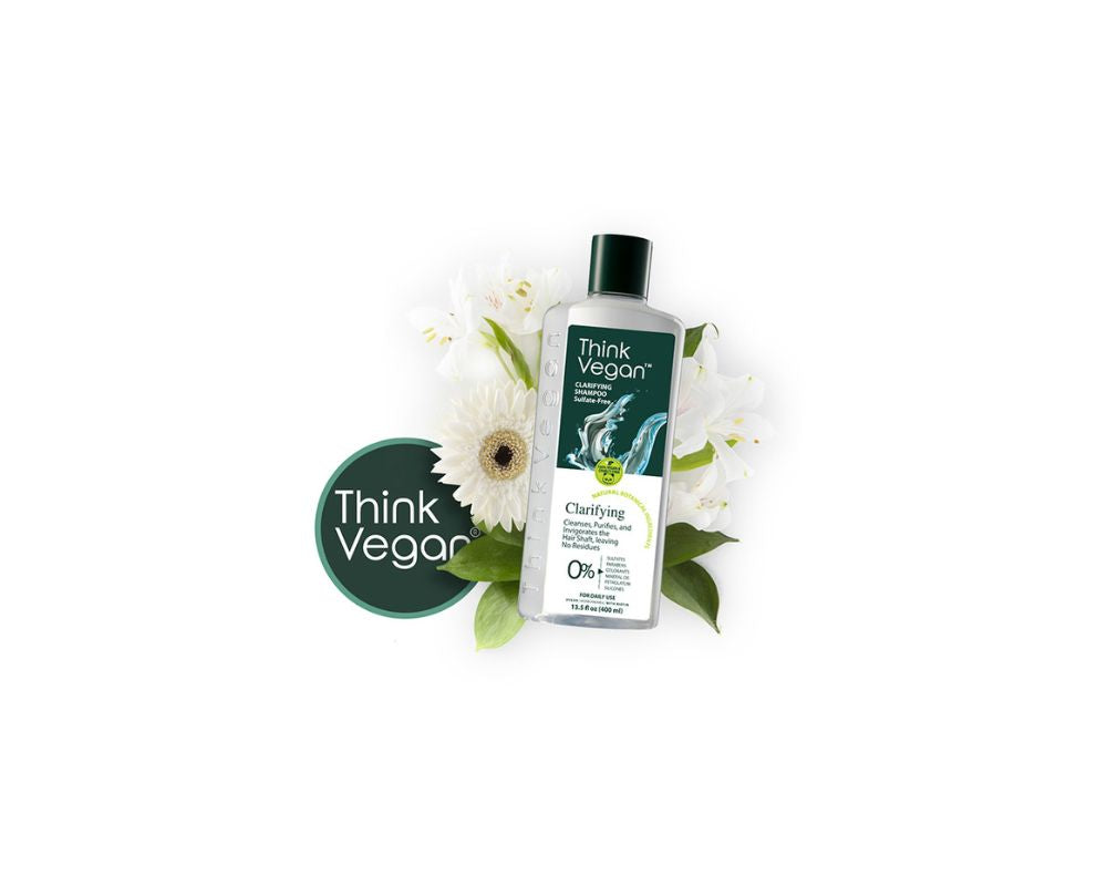 Think Vegan - Clarifying Shampoo - 400ml: Clarify your hair, naturally with Think Vegan - YesMegastore