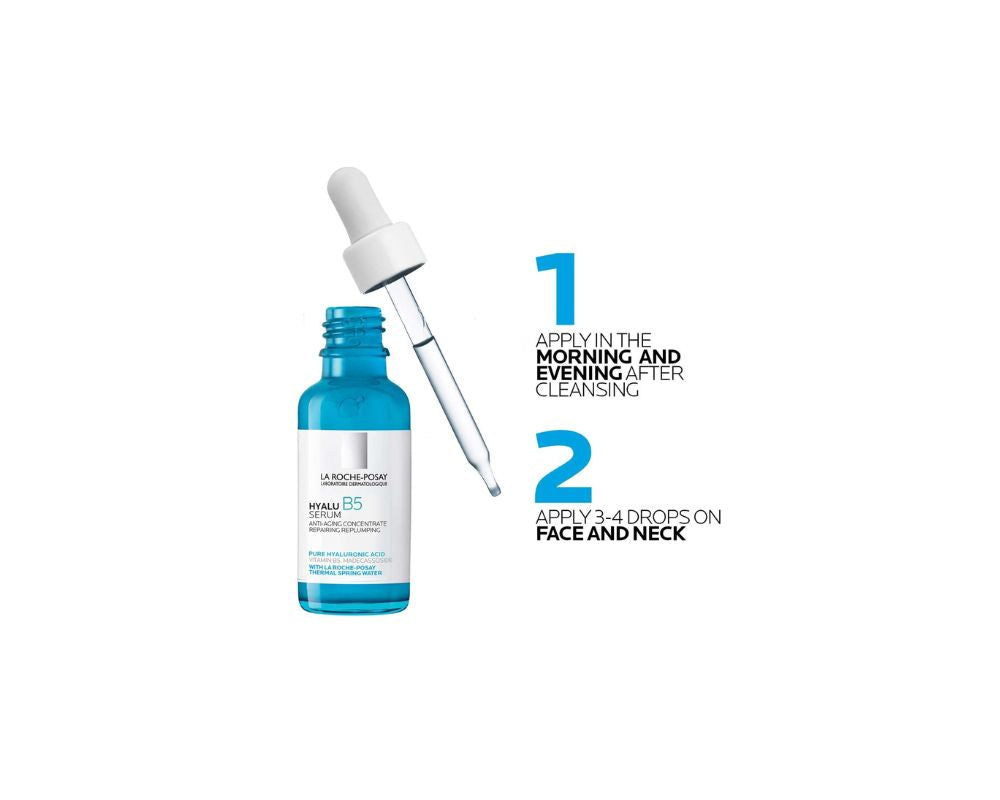 La Roche-Posay Hyalu B5 Pure Hyaluronic Acid Serum for Face: Plump, hydrate, and glow with every drop - YesMegastore