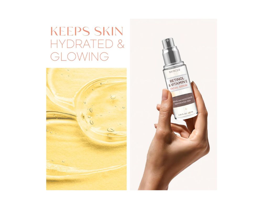 Skin 2.0 Retinol & Vitamin E Face Serum: Rejuvenate your skin - YesMegastore