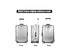 Luggage Cover Protector, Thicken Clear PVC Waterproof,