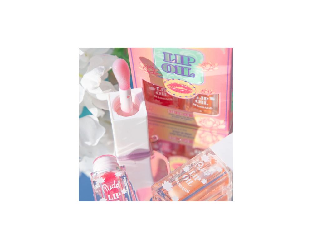 Rude Lip Oil Duo Set 4ml x2: Nourish and Shine Your Lips with Luxurious Hydration - YesMegastore