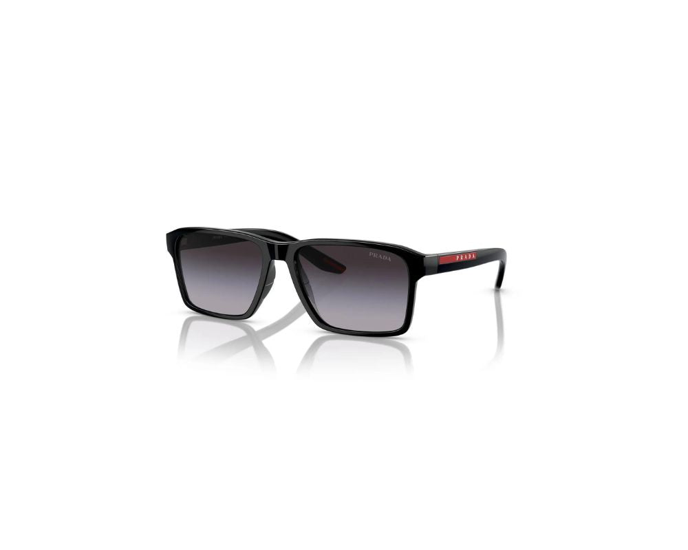 Sunglass 0PS 05YSF 1AB09U58 Prada BlackW/ Grey Gradi: Effortless Style - YesMegastore