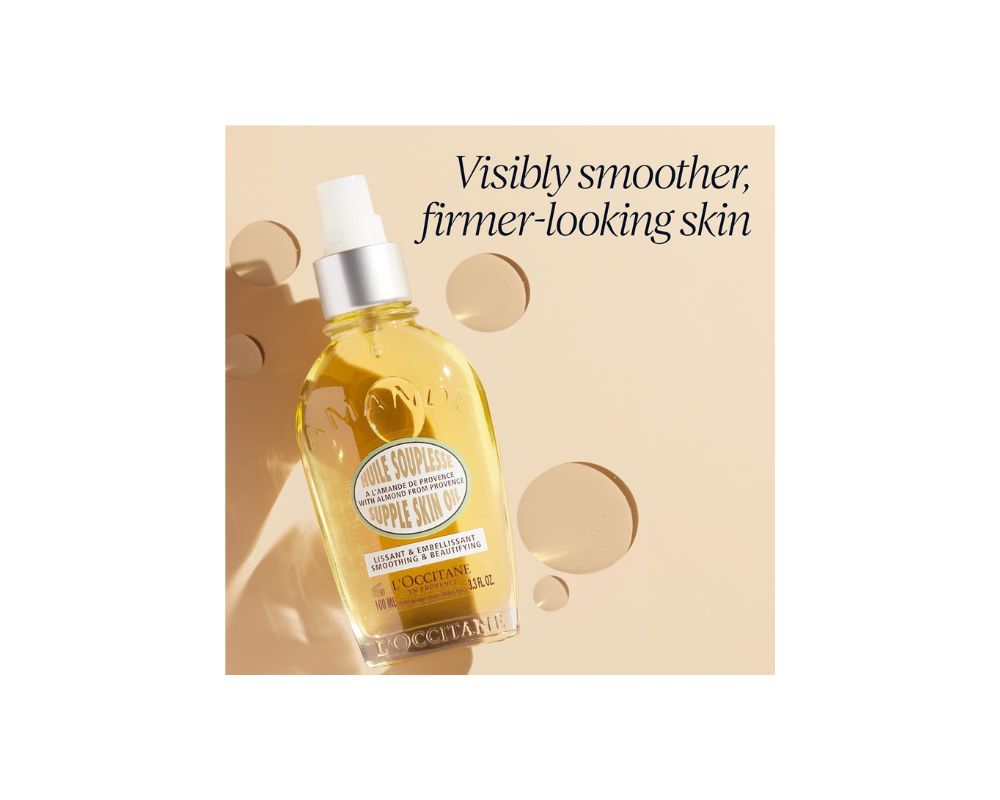 L'OCCITANE Almond Supple Skin Oil: Nourishing & Firming Oil for Silky Smooth Skin - YesMegastore
