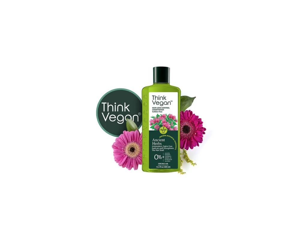 Think Vegan Ancient Herbs - Hair Loss Control Conditioner - 400ml: Revitalize your roots - YesMegastore