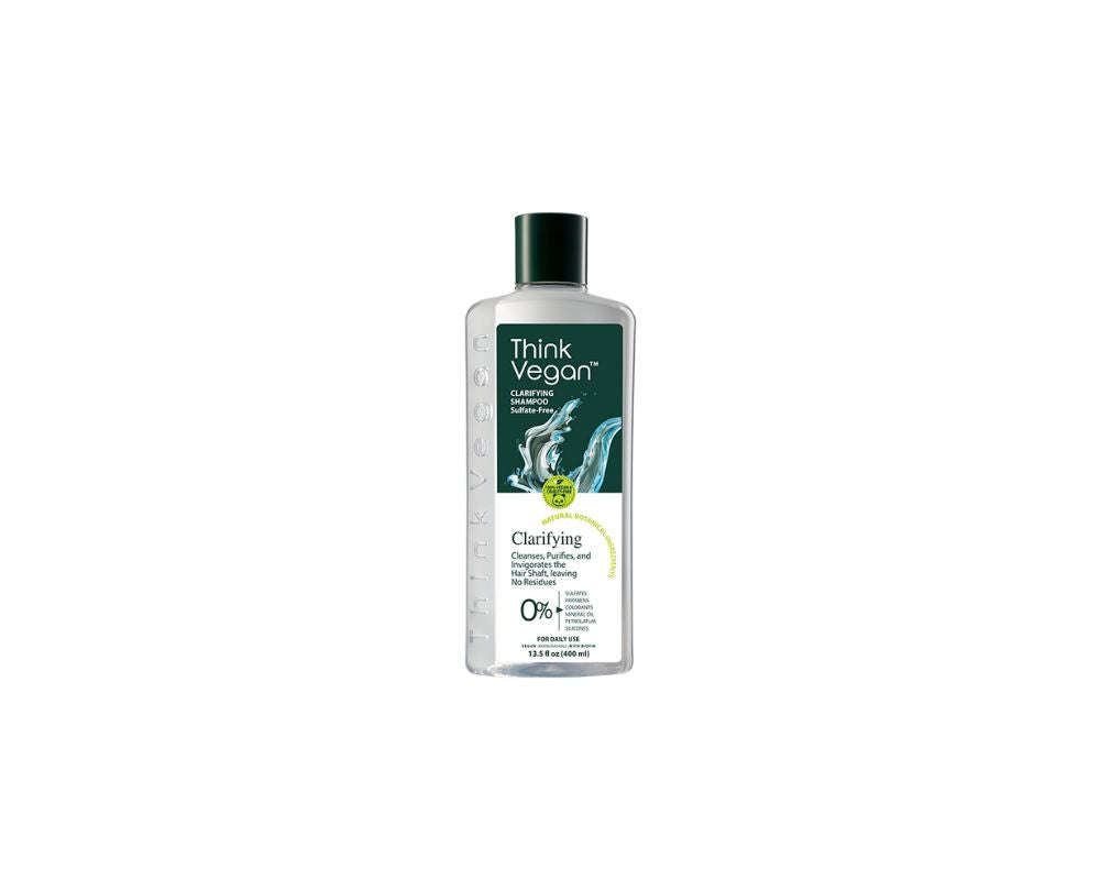 Think Vegan - Clarifying Shampoo - 400ml: Clarify your hair, naturally with Think Vegan - YesMegastore