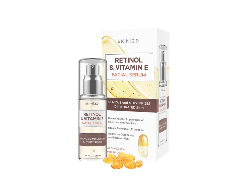 Skin 2.0 Retinol & Vitamin E Face Serum: Rejuvenate your skin - YesMegastore