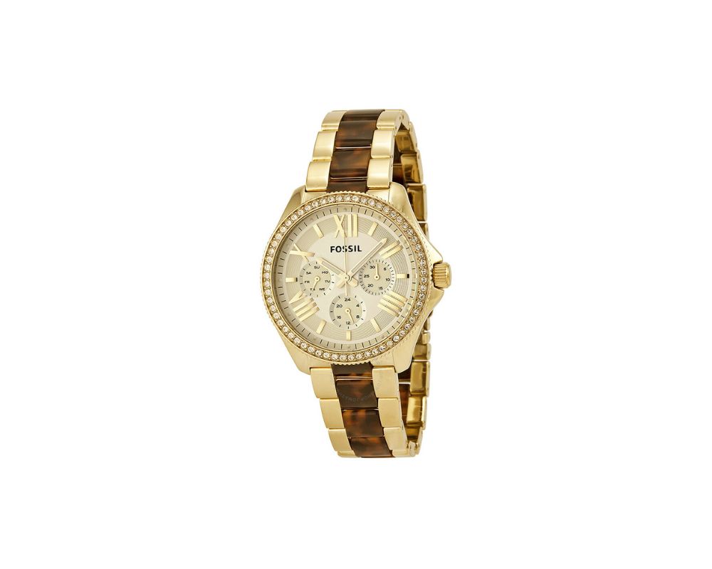 Fossil Cecile Multi-Function Champagne Dial Watch: Timeless Fashion