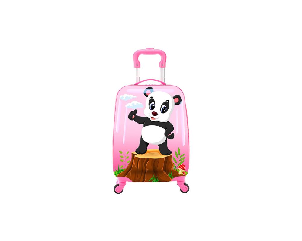 Tucci Peppy Panda Telescopic Handle Kids Trolley Luggage: Perfect For Your Kid