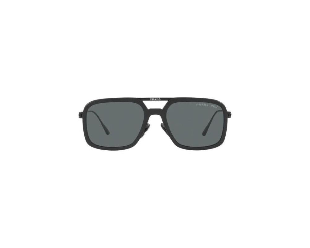 Sunglass 0PR 57ZS 1BO5Z155 Prada Matte Black W/ Polar