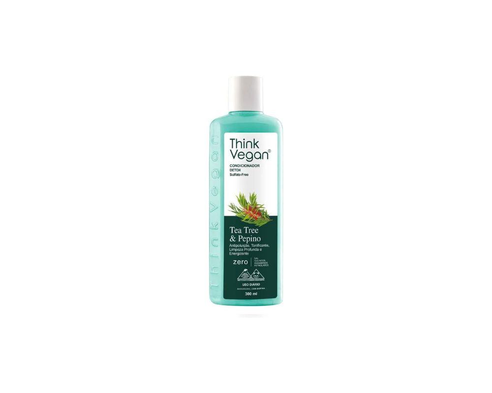 Think Vegan Tea Tree & Cucumber - Detox Conditioner - 400ml: Naturally clean, naturally beautiful - YesMegastore
