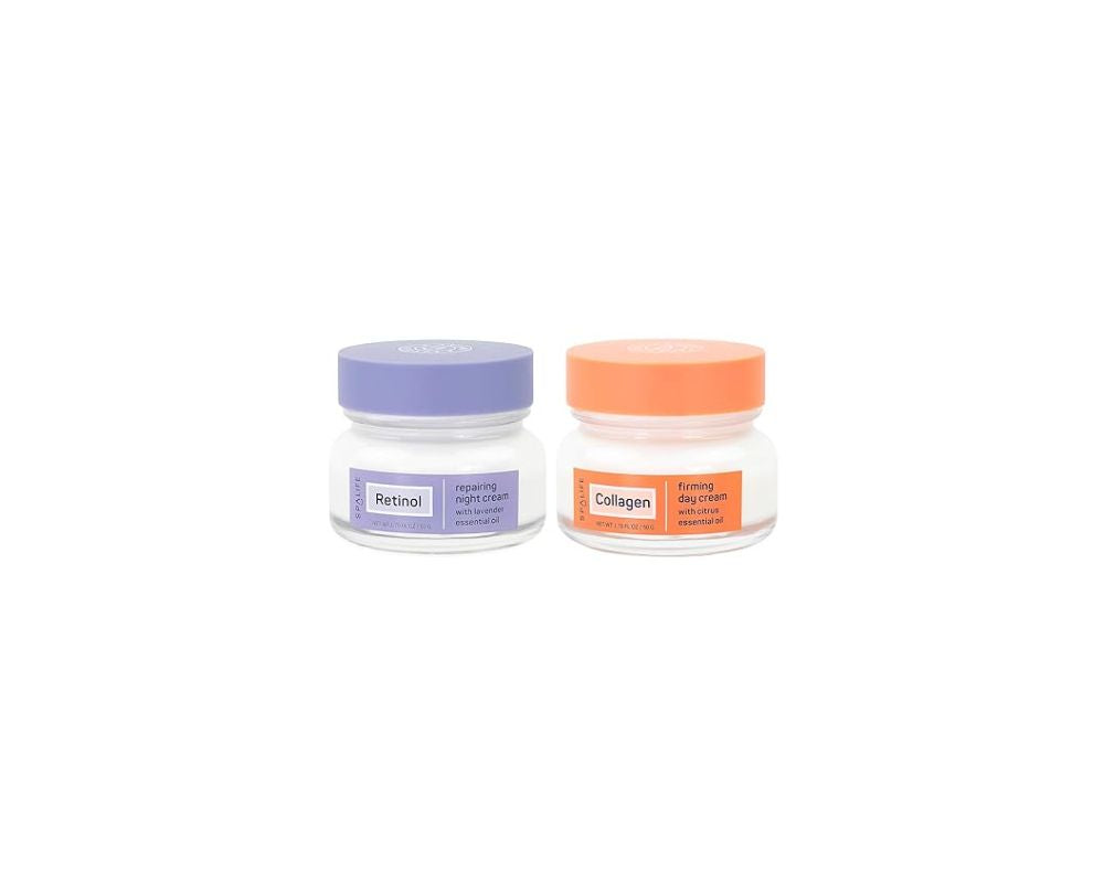 SpaLife 2 Pack Face Creams - Day and Night Cream: Nurture your skin, day and night - YesMegastore