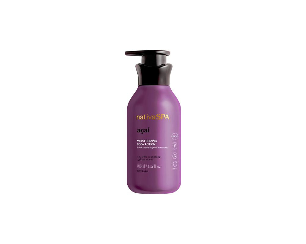 Nativa Spa Acai Moisturizing Body Lotion 400 ml: Deep Hydration & Revitalization - YesMegastore