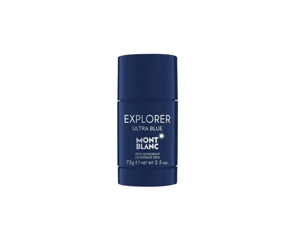 Montblanc Explorer Ultra Blue Deodorant Stick 75g: Fresh, Invigorating Scent - YesMegastore