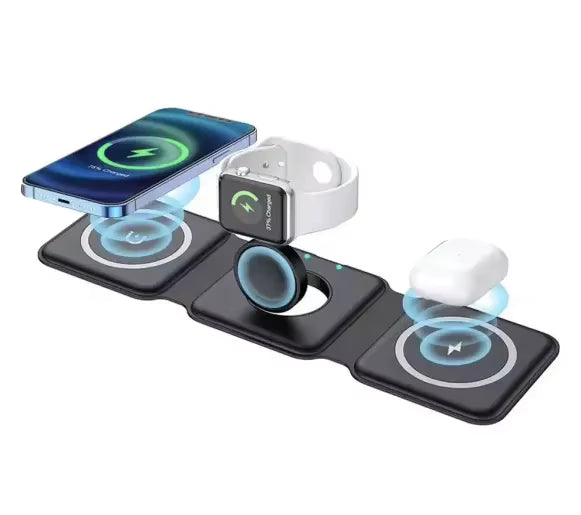 3 in 1 Wireless Charger Magnetic Foldable