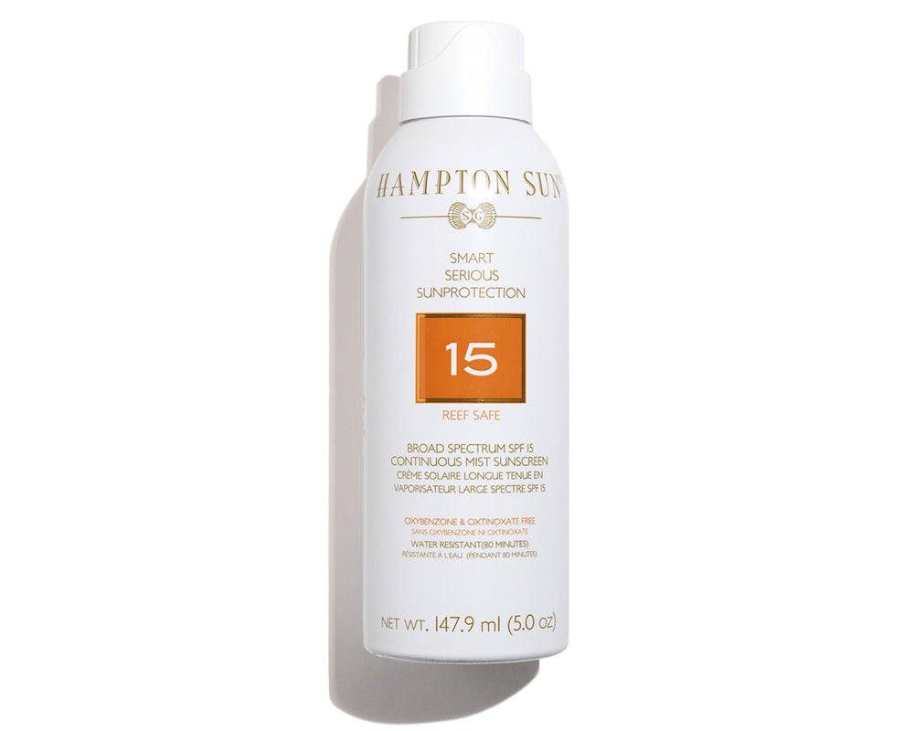 Hampton Sun, SPF 15 Continuous, Mist Sunscreen.