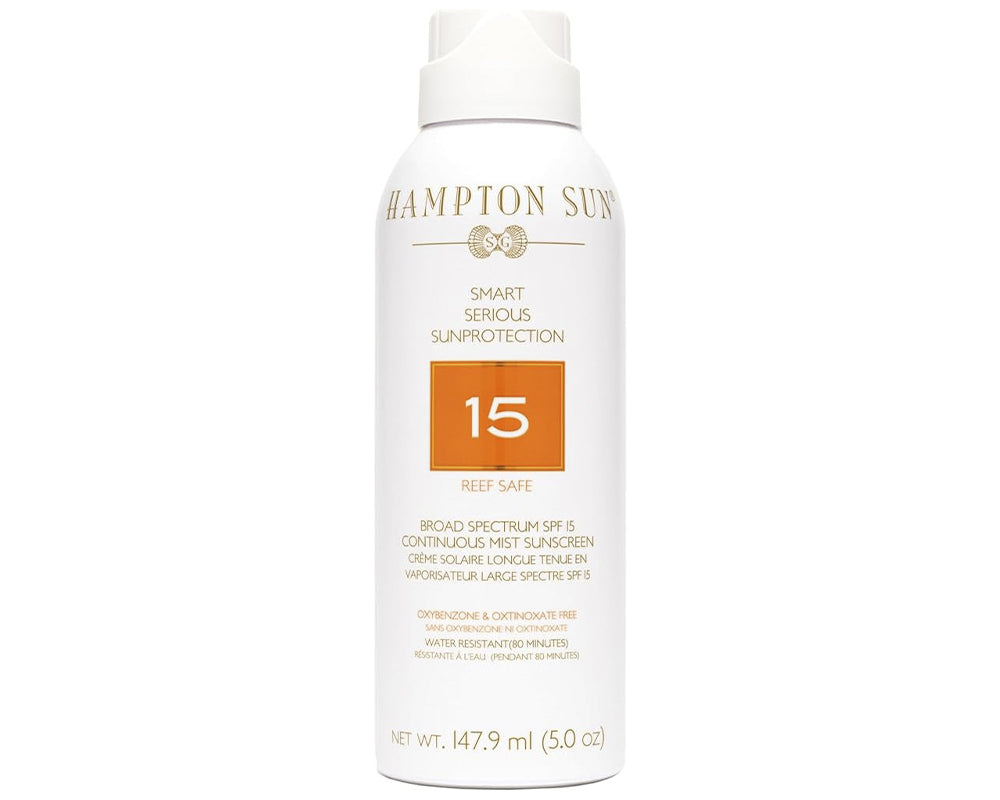 Hampton Sun, SPF 15 Continuous, Mist Sunscreen.