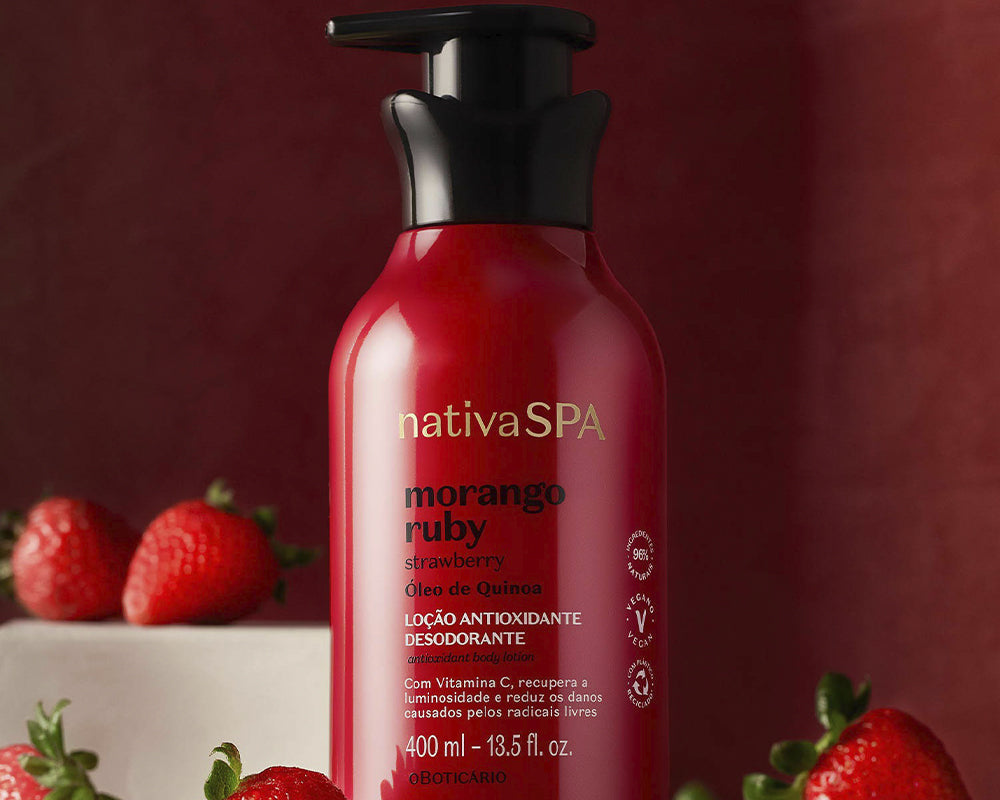 O Boticário, Nativa Spa, Strawberry, Body Lotion.