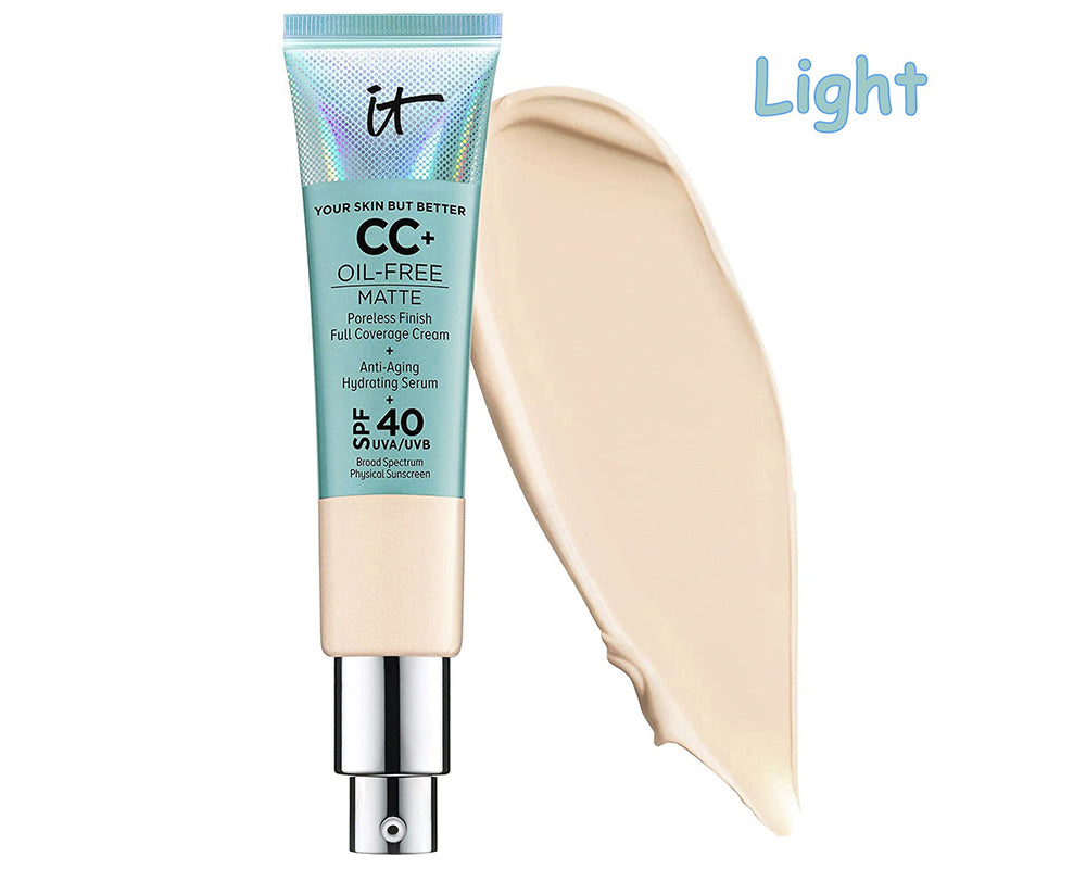 IT Cosmetics, Oil-Free CC+ Cream with SPF 40.