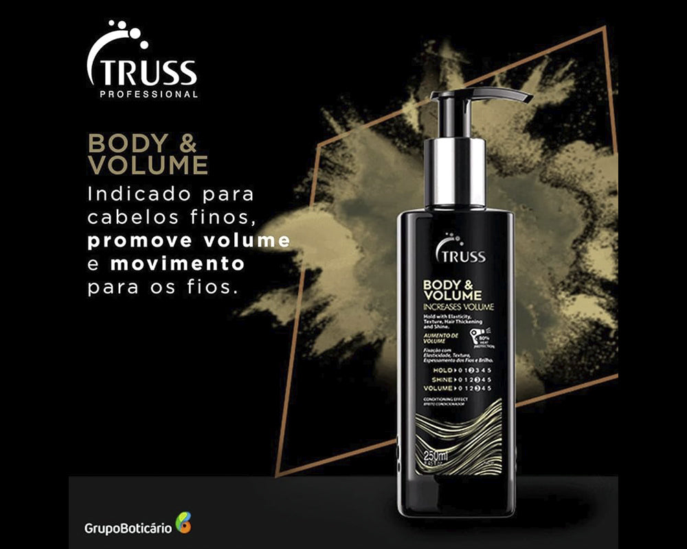 Truss, Body & Volume Shampoo.