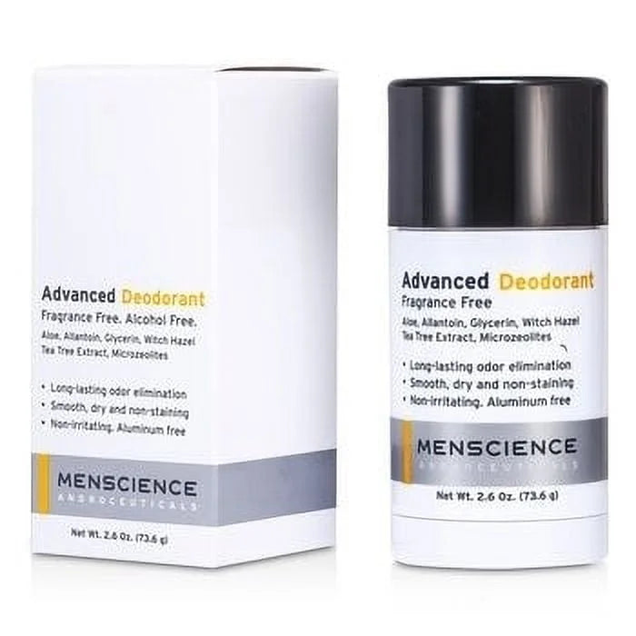 MENSCIENCE Advanced Deodorant Fragrance Free Alcohol Free For Men 2.6 OZ - YesMegastore