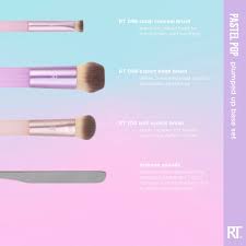 Real Techniques Pastel Pop Plumped Up Base Face Brush Set - YesMegastore