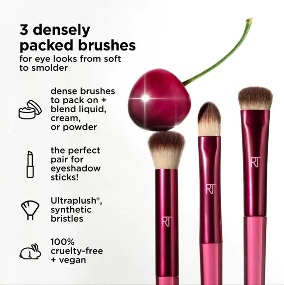 Real Techniques Cherry On Top Mesmereyes Brush Trio
