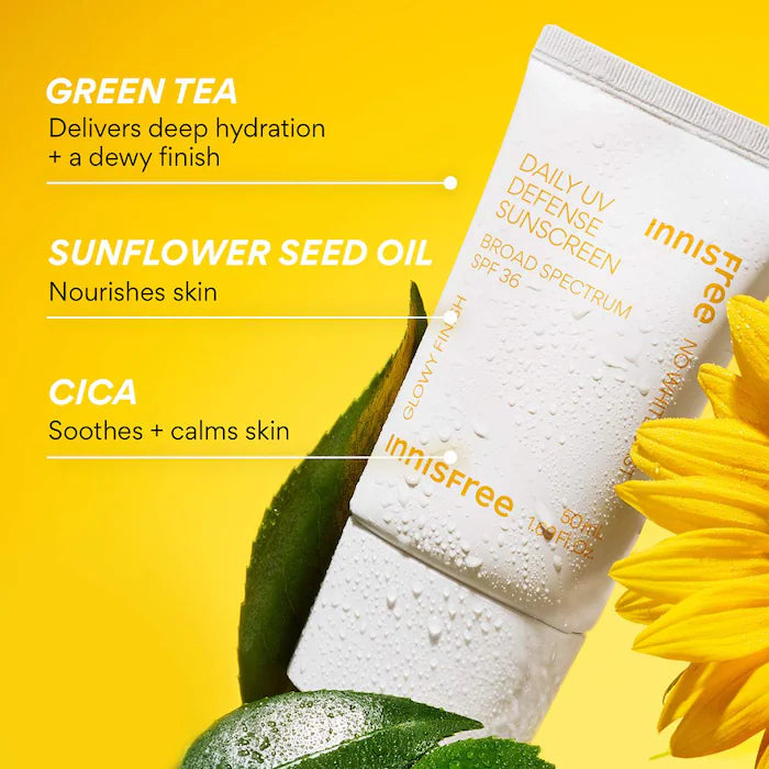 innisfree Daily UV Defense Sunscreen Broad Spectrum SPF 36